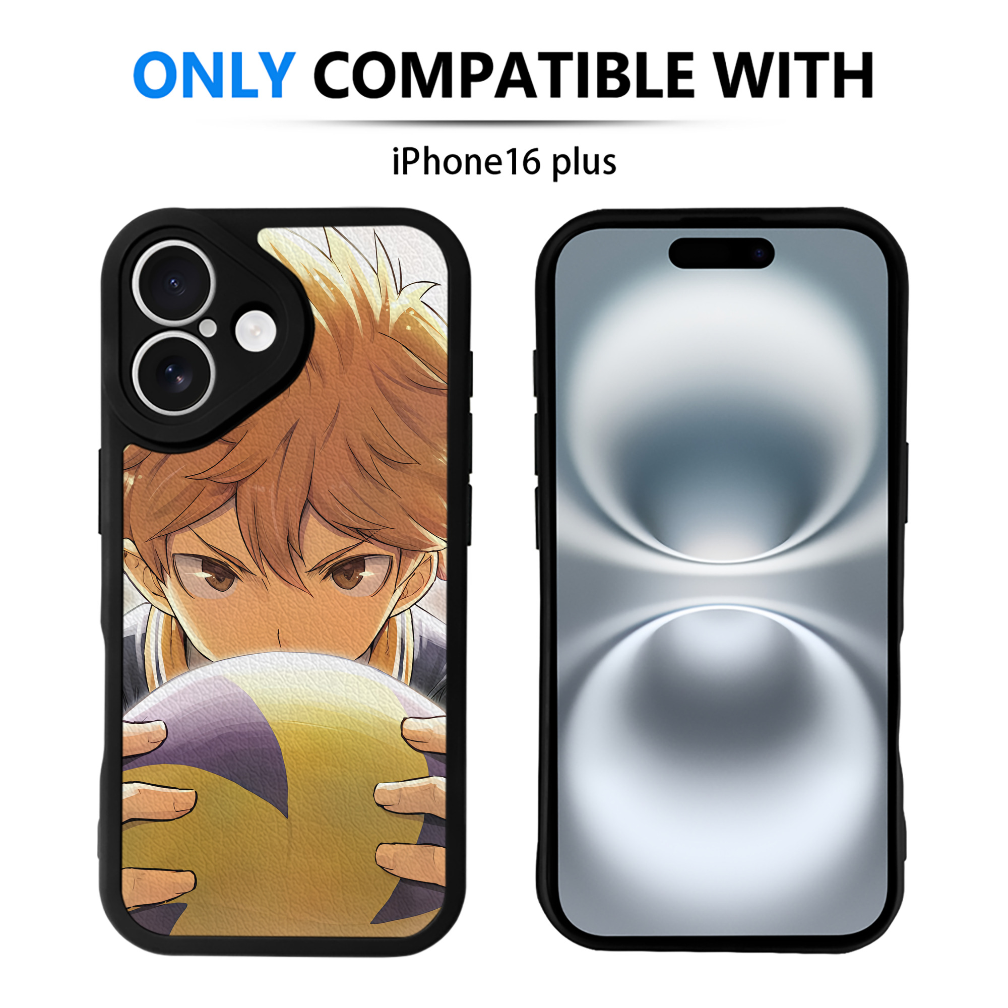 （画像用） ハイキュー!! Haikyu!! 【iPhone 16シリーズ対応】シリコンスマホケース（レザー調） 材質：シリコン